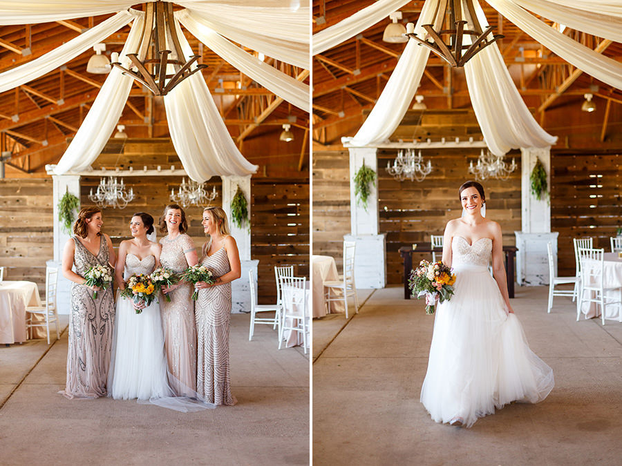 Bride and her bridesmaids in San Luis Obispo, Thousand Hills Ranch